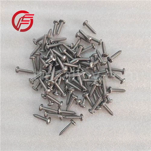 DIN7981 ISO7049 Gr2 Titanium Cross Recessed Pan Head Self-tapping Screws